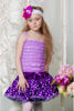 Изображение Атласная юбка "Фиалка-горошек" (фиолетовая)