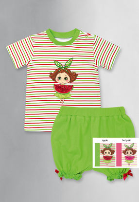 Изображение Комплект детский "Люблю арбуз" (футболка и шорты)