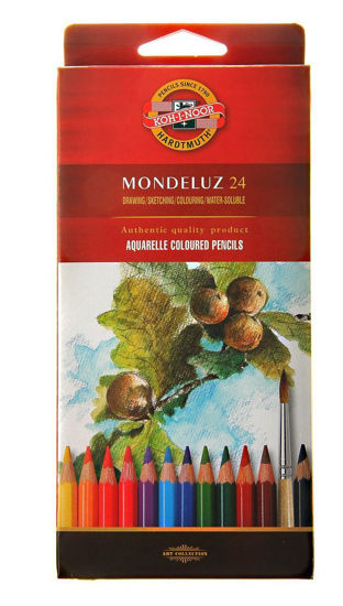 Изображение Акварельные карандаши 24 цвета Mondeluz