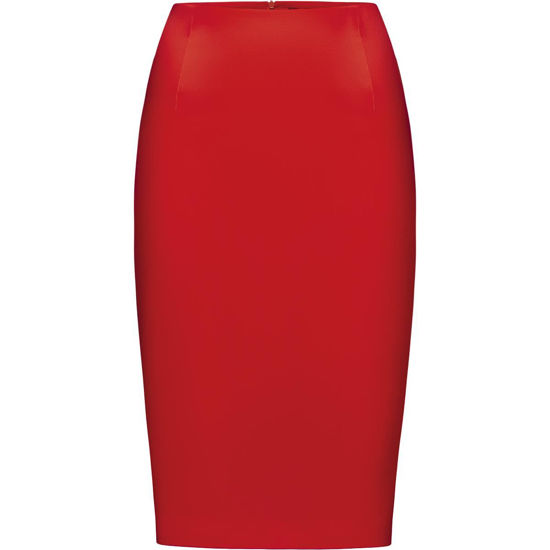 Изображение Атласная юбка, цвет красный