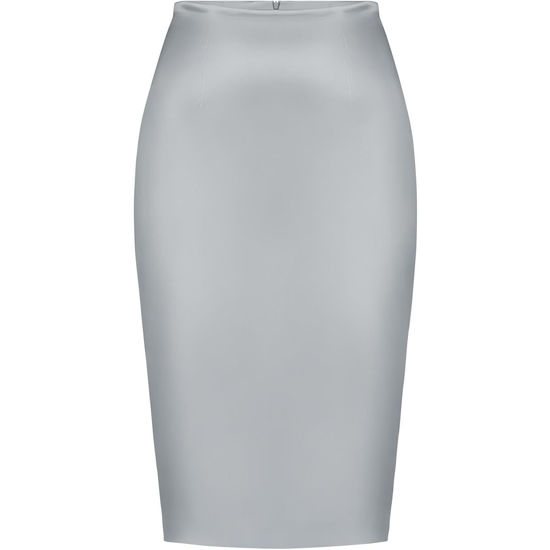 Изображение Атласная юбка, цвет серый