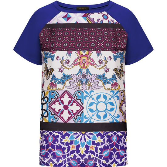 Изображение Трикотажная блузка, цвет темно-сиреневый