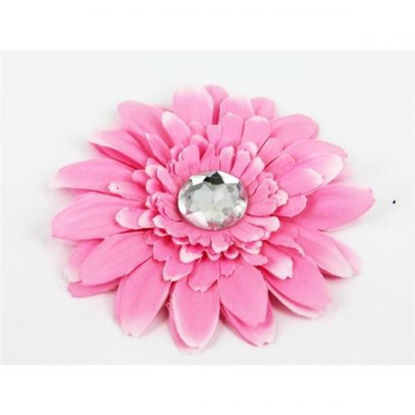 Изображение Заколка - цветок для волос (розовая ромашка)