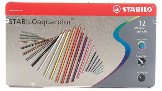 Изображение Акварельные карандаши 12 цветов Stabilo