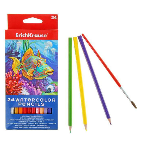 Изображение Акварельные карандаши 24 цвета ErichKrauze