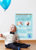 Изображение Cute'n Clever Плакат-метрика "Мой Первый Год" для мальчика