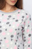Изображение 
            
                Джемпер флисовый серый с розовыми и серыми кругами
            
                    