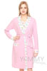 Изображение 
            
                Комплект халат с сорочкой розовый с принтом котики/зайчики
            
                    