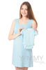 Изображение 
            
                Комплект халат с сорочкой бирюзовый "зиг-заг" 
            
                    