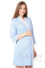 Изображение 
            
                Комплект халат с сорочкой голубой с белой полоской
            
                    
