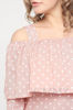 Изображение 
            
                Блуза с воланом светло-розовая в горох
            
                    