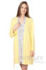 Изображение 
            
                Комплект халат с сорочкой желтый с цветочками
            
                    