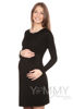 Изображение 
            
                Платье с горловиной "качелька" из модала  чёрное
            
                    