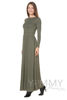 Изображение 
            
                Платье длинное с карманами хаки
            
                    