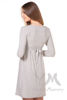 Изображение 
            
                Платье светло-серый меланж с пояском на спине
            
                    