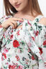 Изображение 
            
                Платье с воланом и длинным рукавом с цветочным принтом
            
                    
