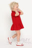 Изображение 
            
                Детское платье поло с воланом красное
            
                    