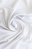 Изображение 
            
                Трикотажная пеленка белая в розовый горошек 75х100
            
                    