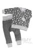 Изображение 
            
                Детский костюм серый меланж с принтом сердца
            
                    