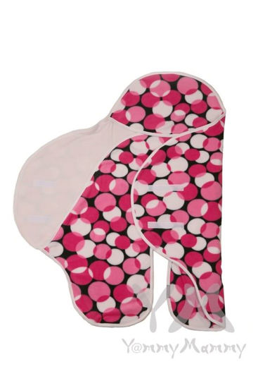 Изображение 
            
                Конверт-кармашек черный с белыми и розовыми кругами
            
                    